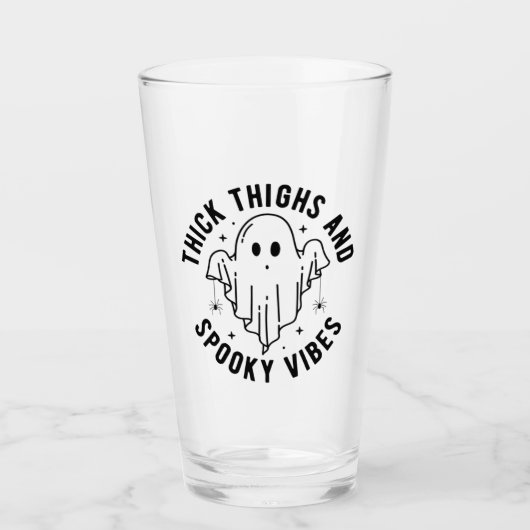 "dick thighs and spoky vibes" glas (Vorderseite)