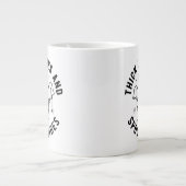 "dick thighs and spoky vibes" Jumbo-Tasse (Vorderseite)