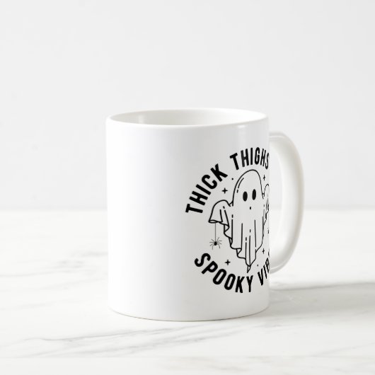 "dick thighs and spoky vibes" kaffeetasse (VorderseiteRechts)