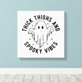 "dick thighs and spoky vibes" leinwanddruck (Insitu (Holzboden))