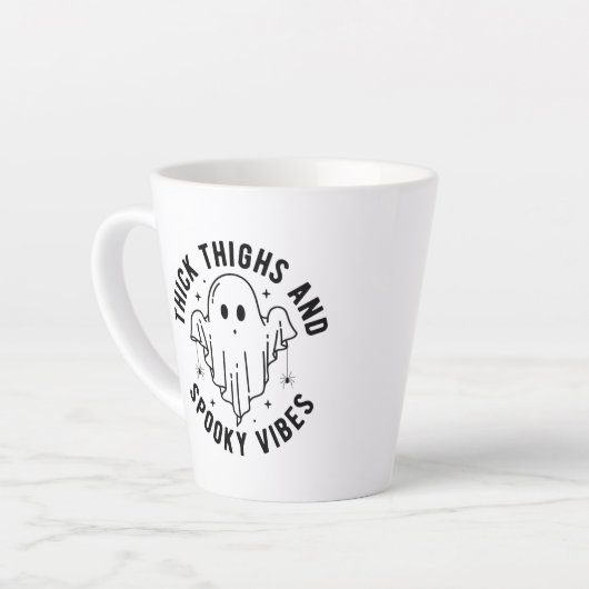 "dick thighs and spoky vibes" milchtasse (Linke Ecke)