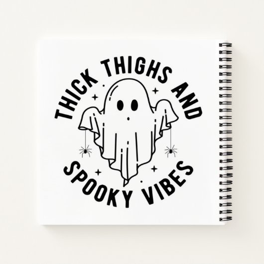 "dick thighs and spoky vibes" notizblock (Rückseite)