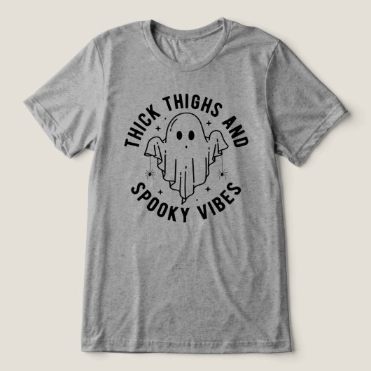 "dick thighs and spoky vibes" Tri-Blend shirt (Design Vorderseite)