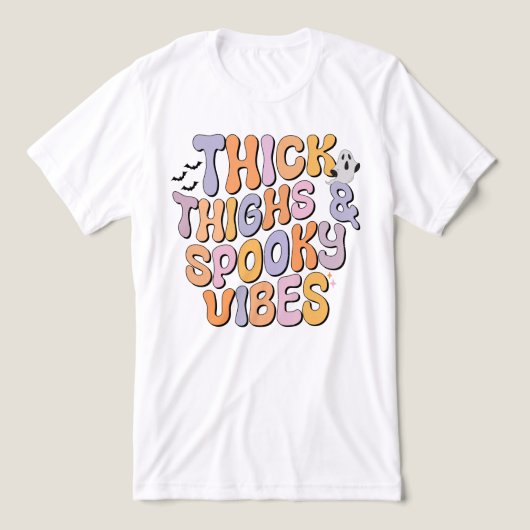 Dick Thighs & Spooky Vibes Tri-Blend Shirt (Design Vorderseite)