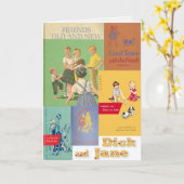 Dick und Jane 2 Karte (Gelbe Blume)