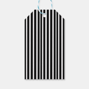 Dick White & Black Striped Custom Gift Tags Geschenkanhänger