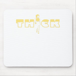 Dick Woman in einem Polka Dot Dress Mousepad