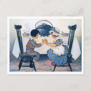 Dickbohnensuppe, Jessie Willcox Smith Postkarte