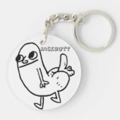 Dickbutt Schlüsselanhänger (doppelseitig) (Rückseite)