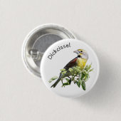 Dickcissel Bird Button (Vorne & Hinten)