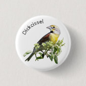 Dickcissel Bird Button (Vorderseite)