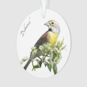 Dickcissel Bird Ornament (Vorderseite)
