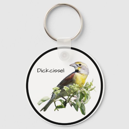 Dickcissel Bird Schlüsselanhänger (Vorderseite)