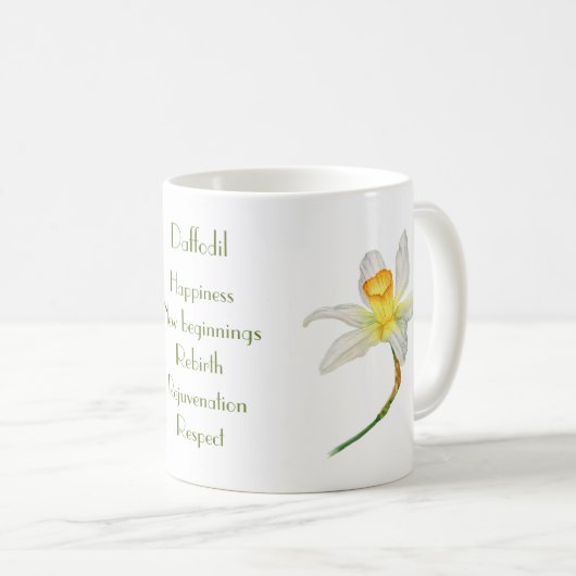 Dickdarm mit positiver Blume, d. h. Aquarell Kaffeetasse (VorderseiteRechts)