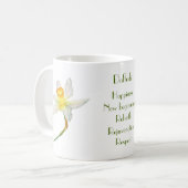 Dickdarm mit positiver Blume, d. h. Aquarell Kaffeetasse (Vorderseite Links)