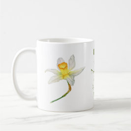Dickdarm mit positiver Blume, d. h. Aquarell Kaffeetasse