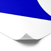 Dickdarmkrebs Blue Ribbon 3 Poster (Ecke)