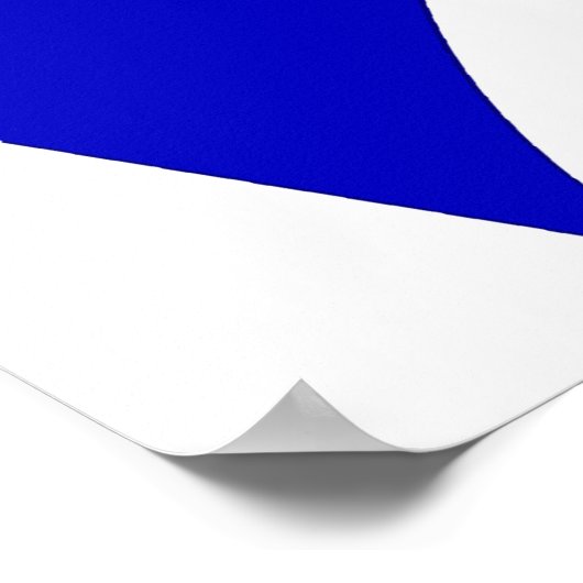 Dickdarmkrebs Blue Ribbon 3 Poster (Ecke)