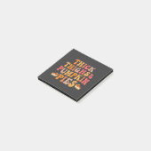 Dickdick & Pumpkin Pies Funny Erntedank Post-it Klebezettel (angewinkelt)