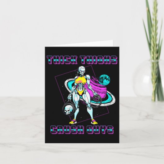 Dickdick-Typ Crush Weightlift-Bodybuilding Karte (Vorderseite)