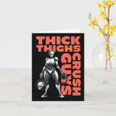 Dickdick-Typ Crush Weightlift-Bodybuilding Karte (Gelbe Blume)