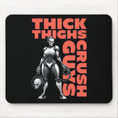 Dickdick-Typ Crush Weightlift-Bodybuilding Mousepad (Vorne)