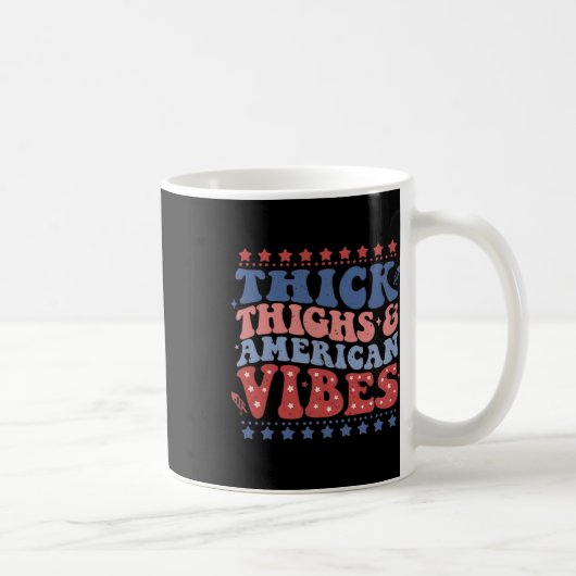 Dickdick und American Vibes Patriotic 4. Kaffeetasse (Rechts)