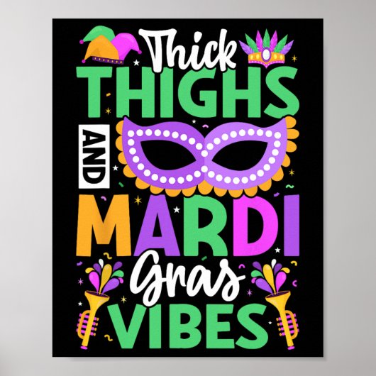 Dickdick und Mardi Gras Vibes Poster (Vorne)