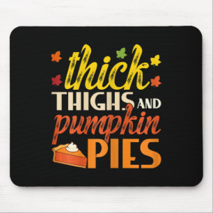Dickdicken und Pumpkiefer rückwärts Fall Pumpkin P Mousepad
