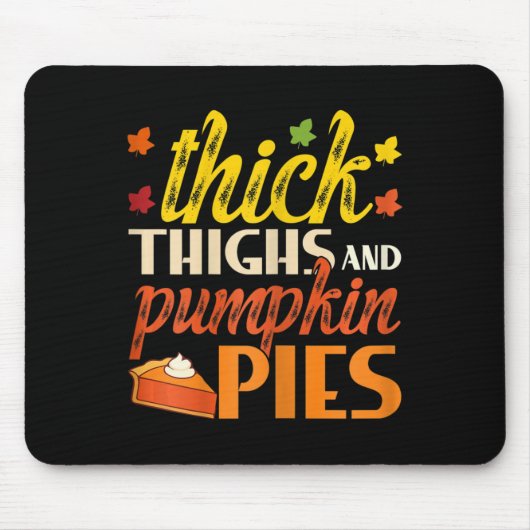Dickdicken und Pumpkiefer rückwärts Fall Pumpkin P Mousepad (Vorne)