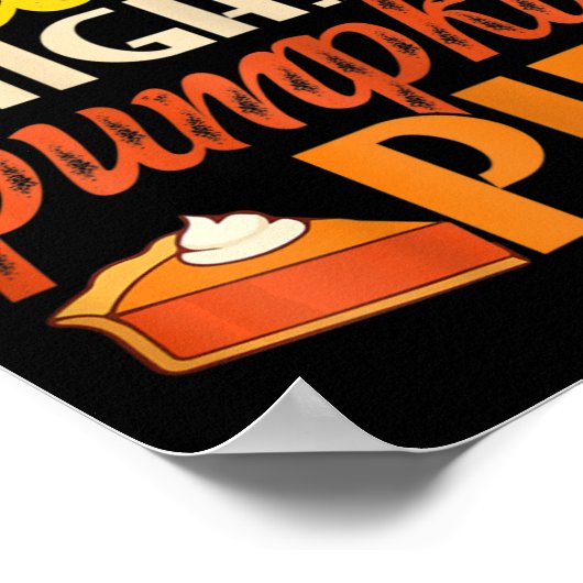 Dickdicken und Pumpkiefer rückwärts Fall Pumpkin P Poster (Ecke)