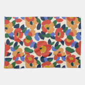 Dicke Abstrakte Blumenmuster Geschirrtuch (Horizontal)