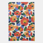 Dicke Abstrakte Blumenmuster Geschirrtuch (Vertikal)