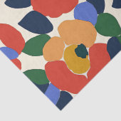 Dicke Abstrakte Blumenmuster Seidenpapier (Detail)