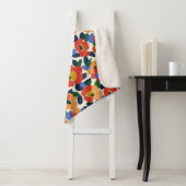 Dicke Abstrakte Blumenmuster Sherpadecke (Beispiel)