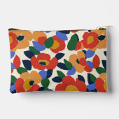 Dicke Abstrakte Blumenmuster Zubehörtasche (Rückseite)