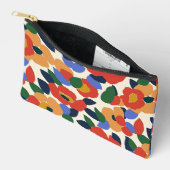 Dicke Abstrakte Blumenmuster Zubehörtasche (Offen)