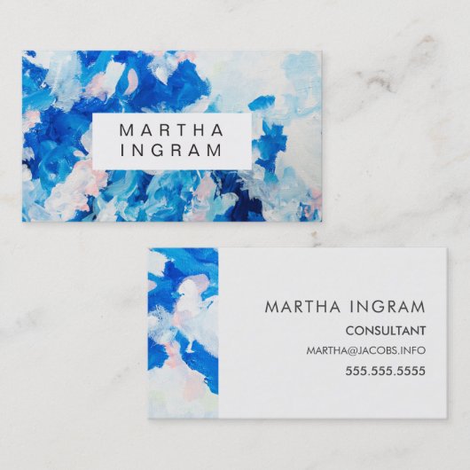 Dicke abstrakte Kundenkarte Visitenkarte (Vorne/Hinten)