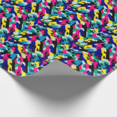 Dicke Abstrakte Kunst in Primärfarben Geschenkpapier (Ecke)