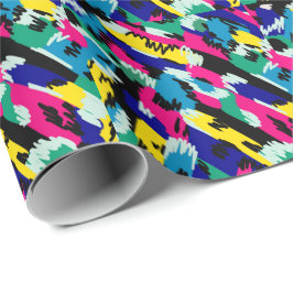 Dicke Abstrakte Kunst in Primärfarben Geschenkpapier