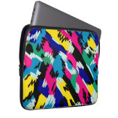 Dicke Abstrakte Kunst in Primärfarben Laptopschutzhülle (Vorne Rechts)