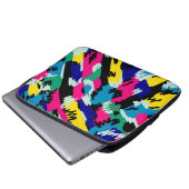 Dicke Abstrakte Kunst in Primärfarben Laptopschutzhülle (Vorne Knopf)