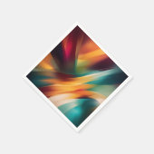 Dicke Abstrakte Pinselstriche Serviette (Ecke)