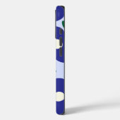 Dicke Abstrakte Retro-Blume-Muster Case-Mate iPhone Hülle (Rückseite / Links)