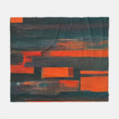 Dicke Abstrakte Rot- und Schwarzkunst Fleecedecke (Vorderseite (Horizontal))