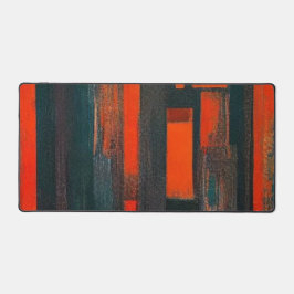 Dicke Abstrakte Rot- und Schwarzkunst Schreibtischunterlage