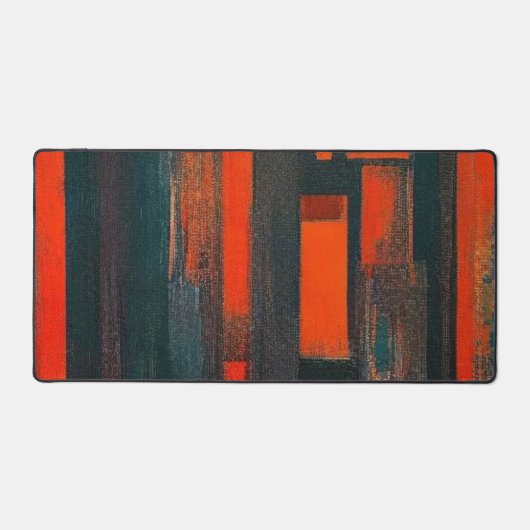 Dicke Abstrakte Rot- und Schwarzkunst Schreibtischunterlage (Vorderseite)