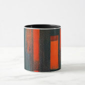 Dicke Abstrakte Rot- und Schwarzkunst Tasse (Zentrum)