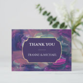 Dicke Acrylmalerei Dankeschön Karte (Stehend Vorderseite)