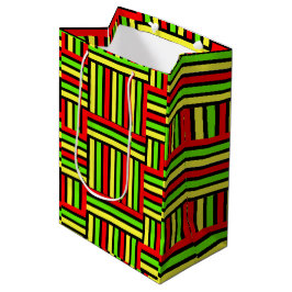 Dicke afrikanisch Inspiriert geometrische Geschenk Mittlere Geschenktüte